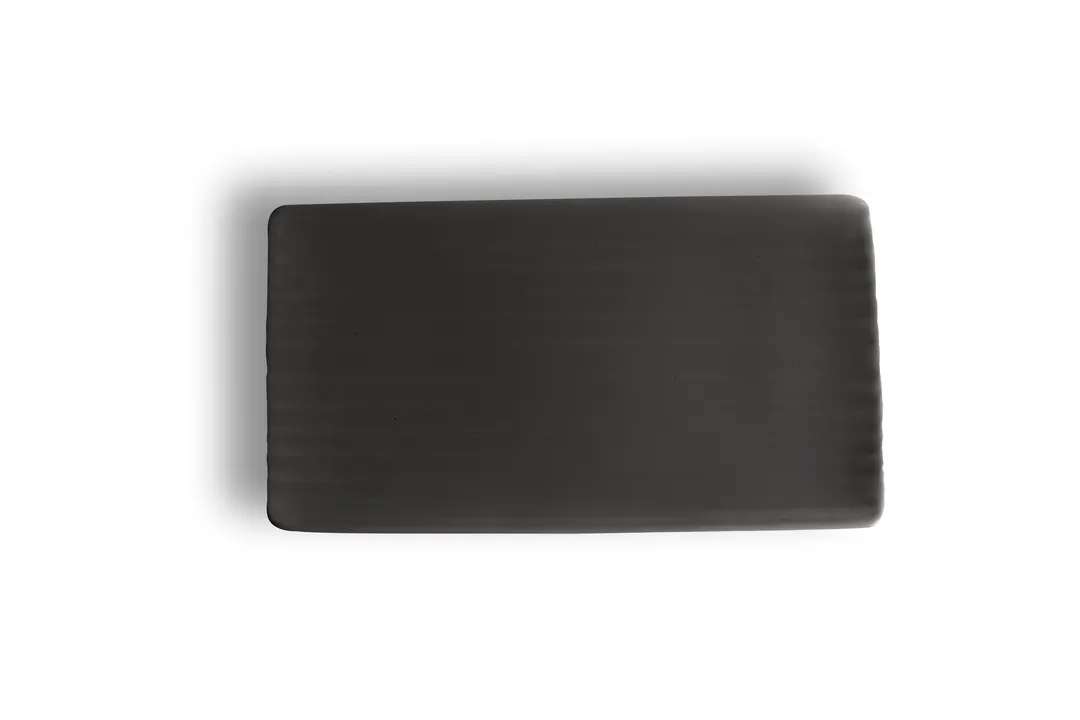 Ariane Porcelain AARARN033011001 Rectangle China Platter, 11 4/5" x 6", Pebble Porcelain - 6/Case