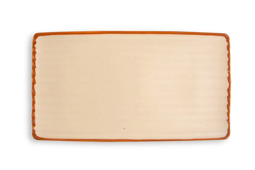 Ariane Porcelain AARARN034011002 China Platter, 14 1/6" x 7 7/8" Rectangle, Coast Porcelain, 6/Case