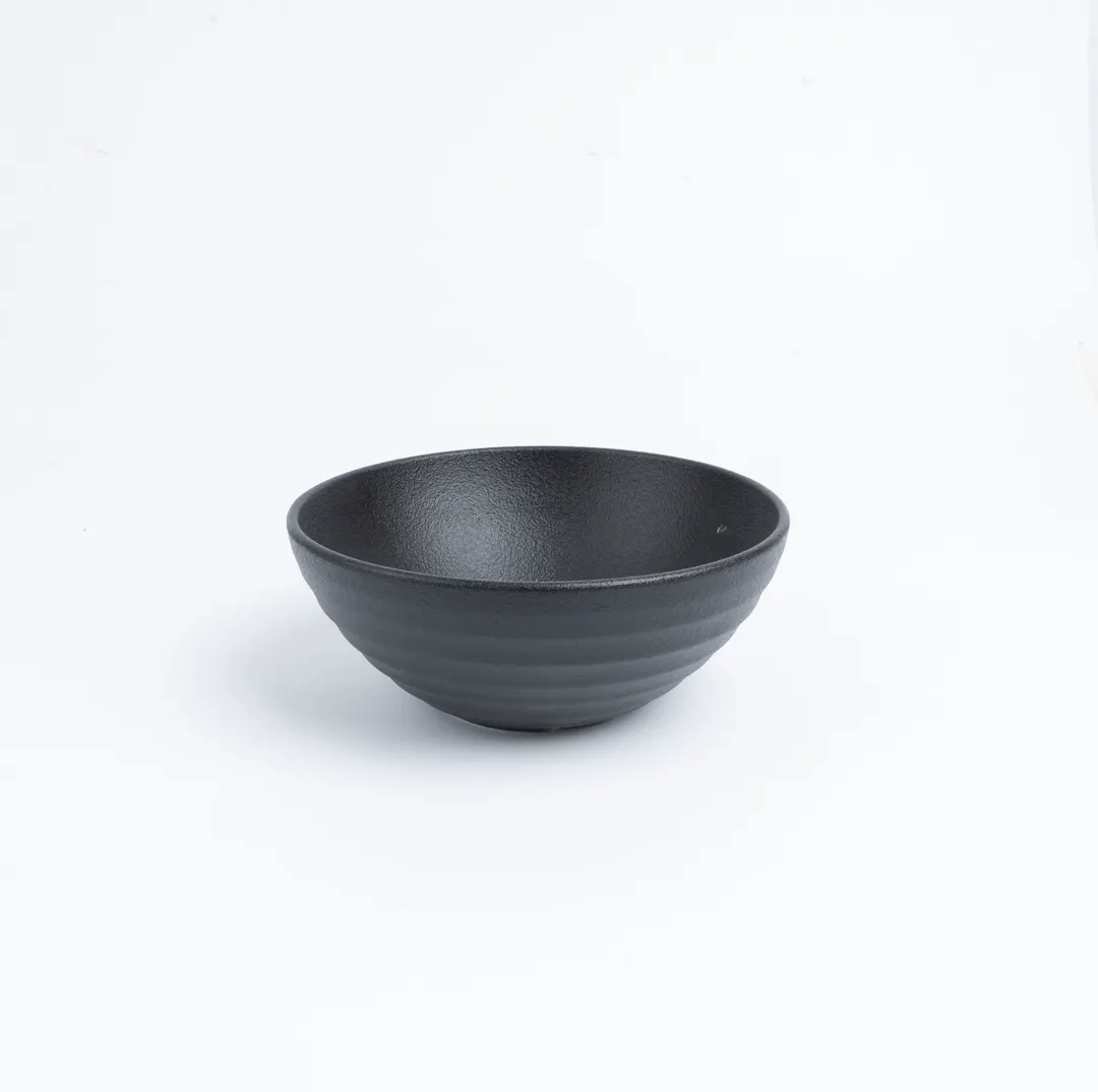 Ariane Porcelain AARARN259022016 Artisan Bowl, 6" (16 Cm), Black Dazzle, Porcelain - 4/Case