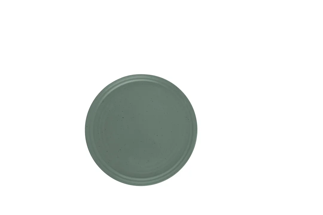 Ariane Porcelain AARARN511011030 China Plate, 11 4/5" Coupe Rim, Mist Green Dotts - 6/Case