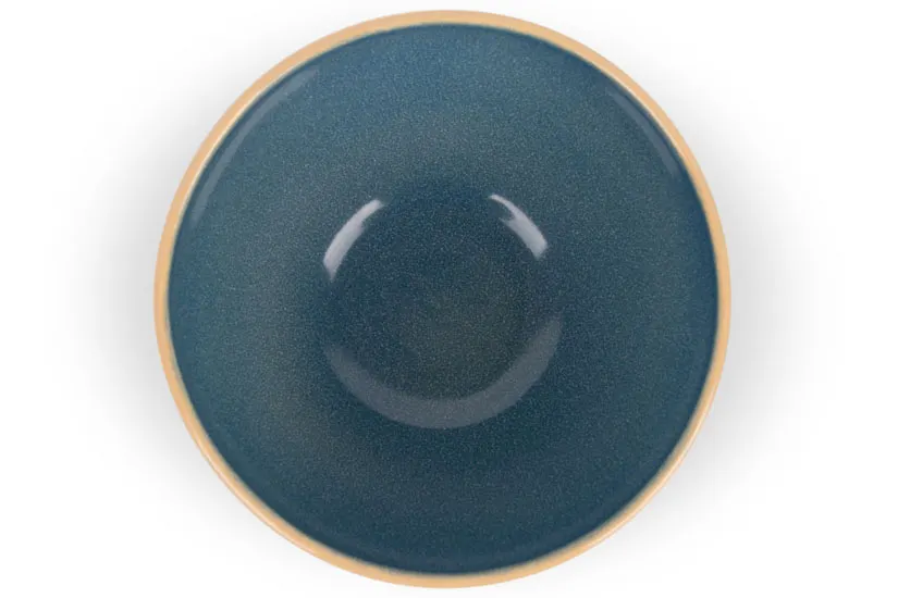 Ariane Porcelain AARARNA87022010 Artisan Bowl, 4" Reactive Sapphire, Porcelain, Case of 12 Pcs