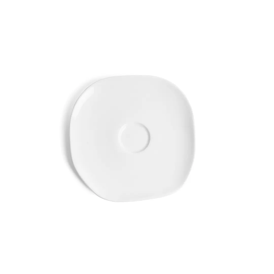Ariane Porcelain AERARN000011016 China Plate, 6.285" (16 Cm), Ivory, Porcelain - 12/Case