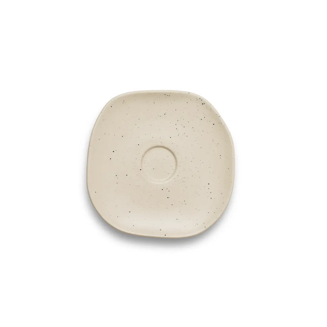 Ariane Porcelain AERARN508014015 China Saucer, 6" (15 Cm), Linen Dotts, Porcelain - 12/Case