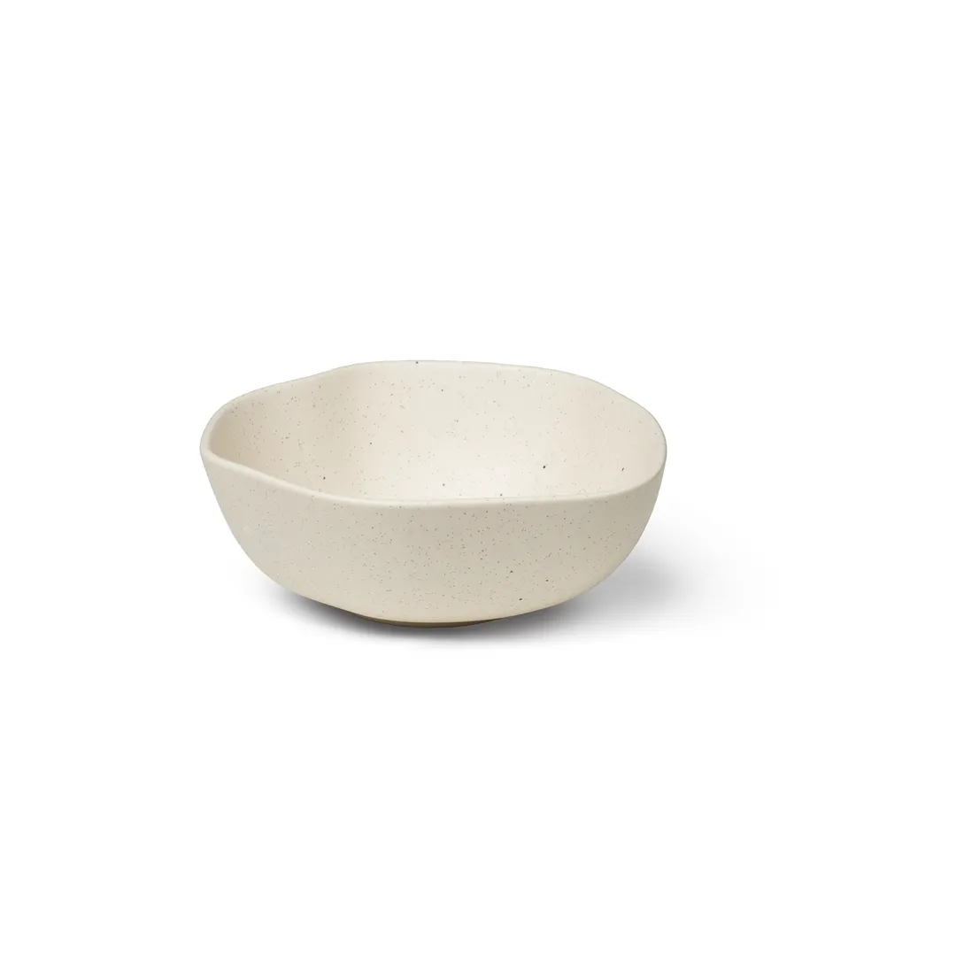 Ariane Porcelain AERARN508022017 Bowl, 6" Non-Stackable, Linen Dotts Porcelain, 6/Case