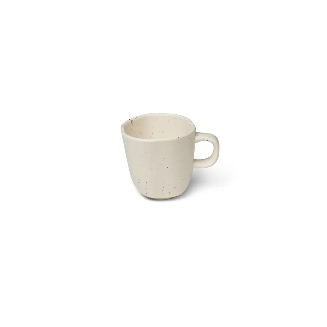 Ariane Porcelain AERARN508044009 Earth Expresso Cup, 3 Oz, Linen Dotts, Porcelain - 12/Case
