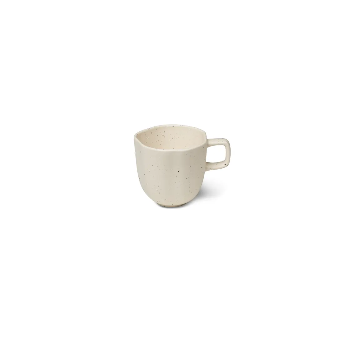 Ariane Porcelain AERARN508044027 China Cup, 9 1/8 Oz, Linen Dotts, Non-Stackable - 12/Case