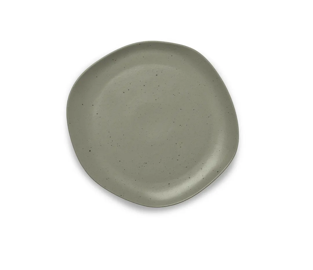 Ariane Porcelain AERARN511011016 China Plate, 6 2/7" (16 Cm), Mist Green Dotts, Porcelain - 12/Case