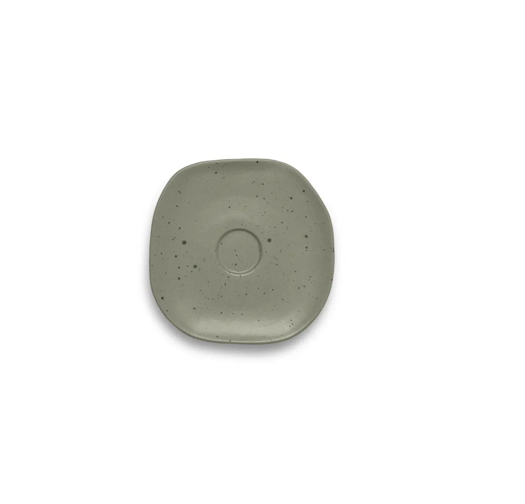 Ariane Porcelain AERARN511014013 Mist Dotts Saucer, 5" to 5.49" Porcelain, 12/Case