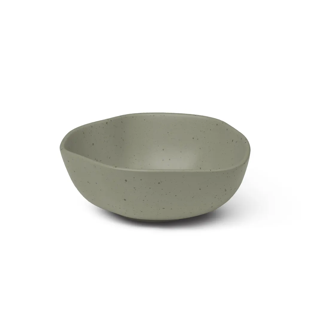 Ariane Porcelain AERARN511022017 Mist Green Dotts Bowl, 6" (17 Cm), Porcelain - 6/Case