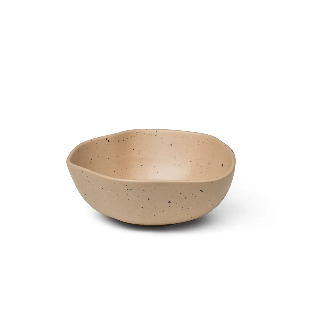 Ariane Porcelain AERARN512022010 Earth Bowl, 3 3/4" Non-Stackable, Dark Sand Dotts, Porcelain, 12/Case