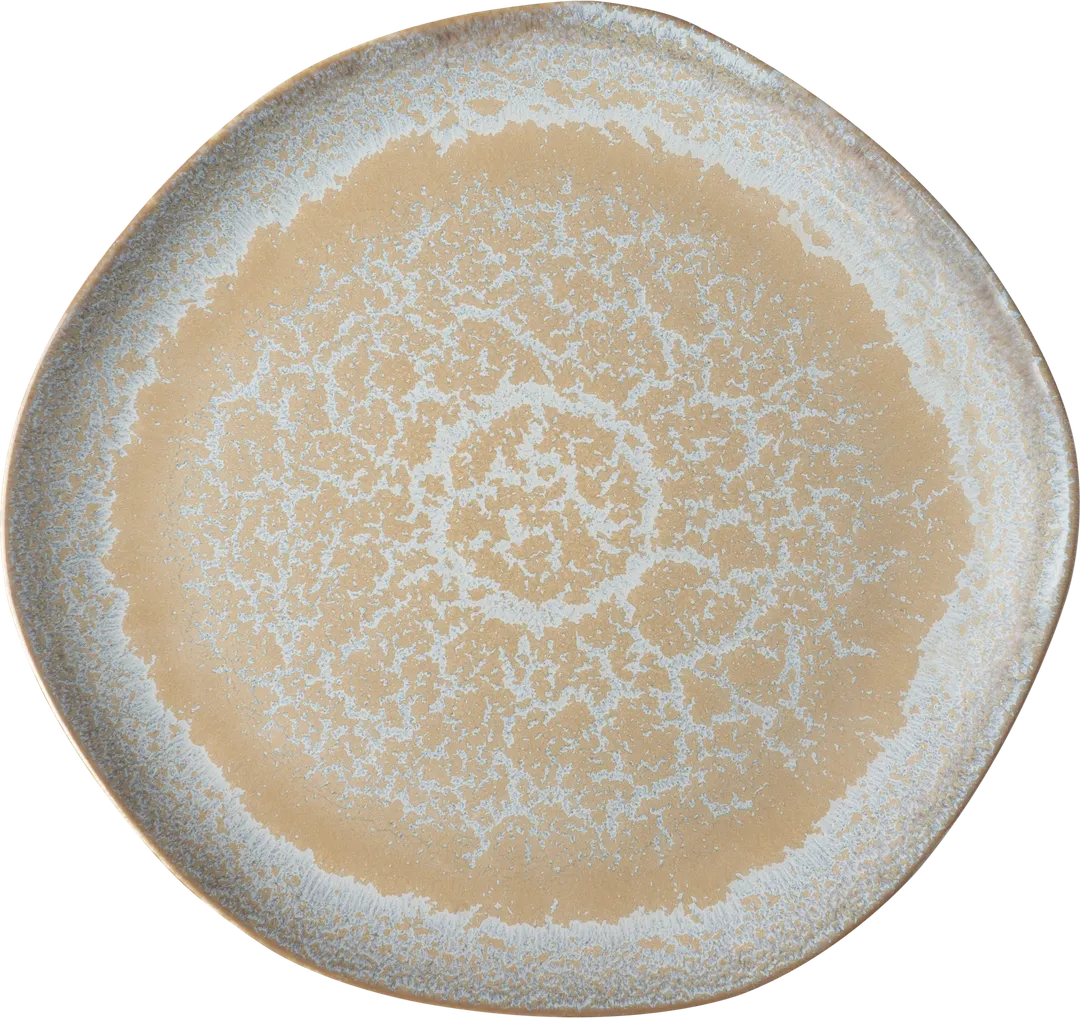 Ariane Porcelain AERARNC98011025 China Plate – 9.812" Flat Edge, Mohenjodaro/Dessert Sage – 6/Case