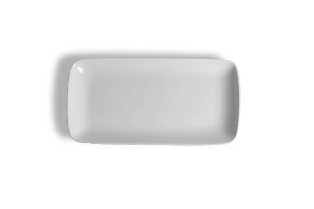 Ariane Porcelain AGNARN000011028 Rectangle China Plate, 11" x 5 1/2", Ivory, Porcelain - 6/Case