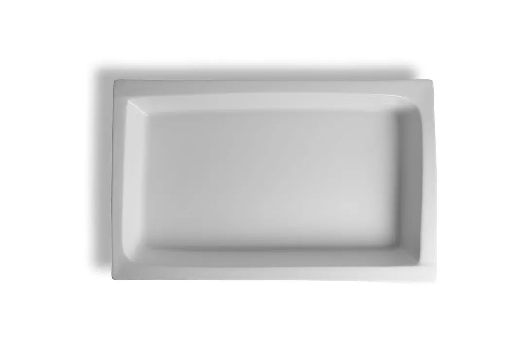 Ariane Porcelain AGNARN000100011 China Food Pan, 6/7" x 12 4/5" (53x33.5 cm) Ivory Porcelain 1/Case