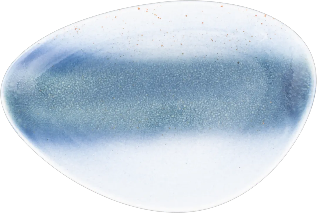 Ariane Porcelain AISARND65011021 Triangular China Plate 8 1/4" Porcelain, Lir White Matt - 12/Case