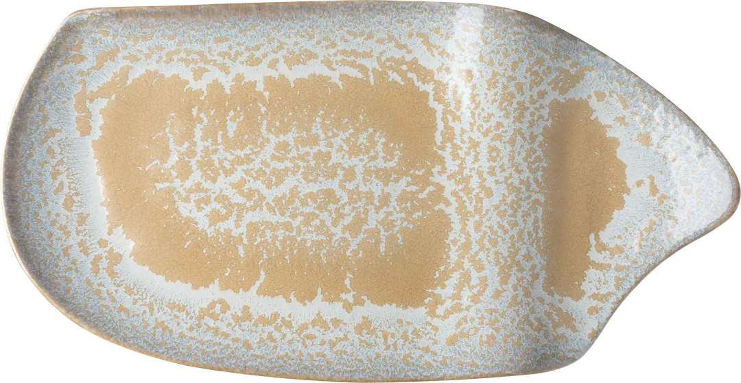 Ariane Porcelain AJRARNC98017020 Plate, 7 7/8" x 11 4/5", Mohenjodaro Sage, Porcelain - 6/Case