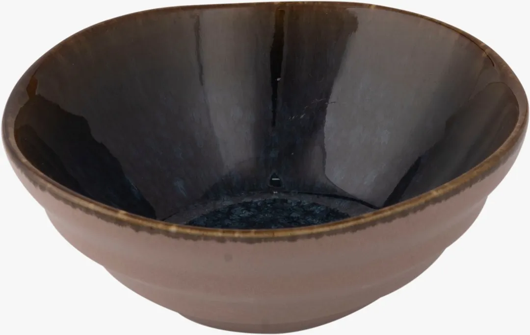 Ariane Porcelain ALPARND53022021 8" Bowl, Denim Inside, Sage Outside Porcelain - 6/Case