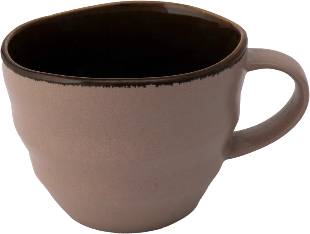 Ariane Porcelain ALPARND53044023 7oz Porcelain Cup, Denim Inside, Sage Outside – 12/Case