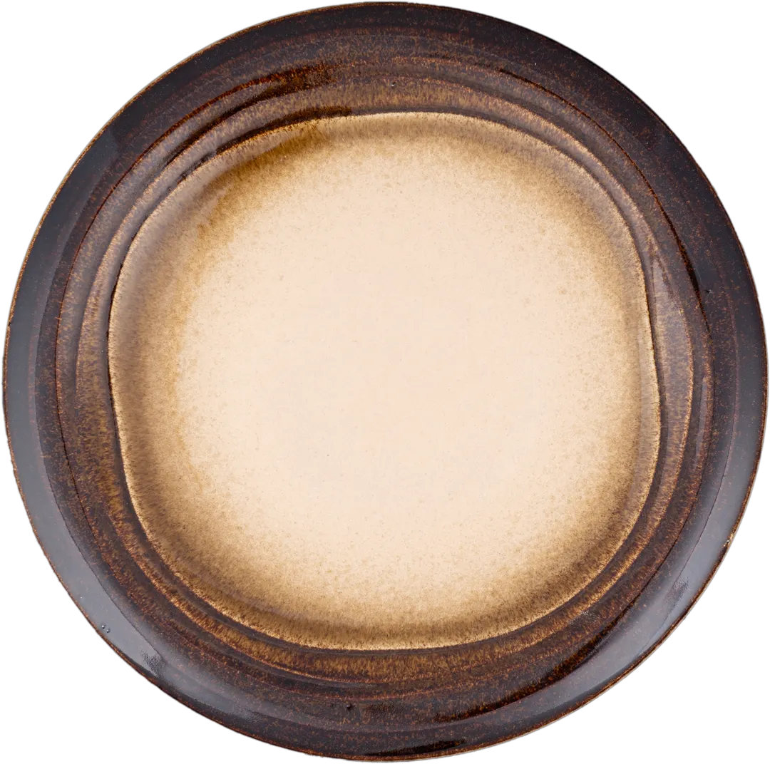 Ariane Porcelain ALPARND63011021 - Splash Edge Sahara Porcelain Flat Round 8.25" Plate - 6/Case