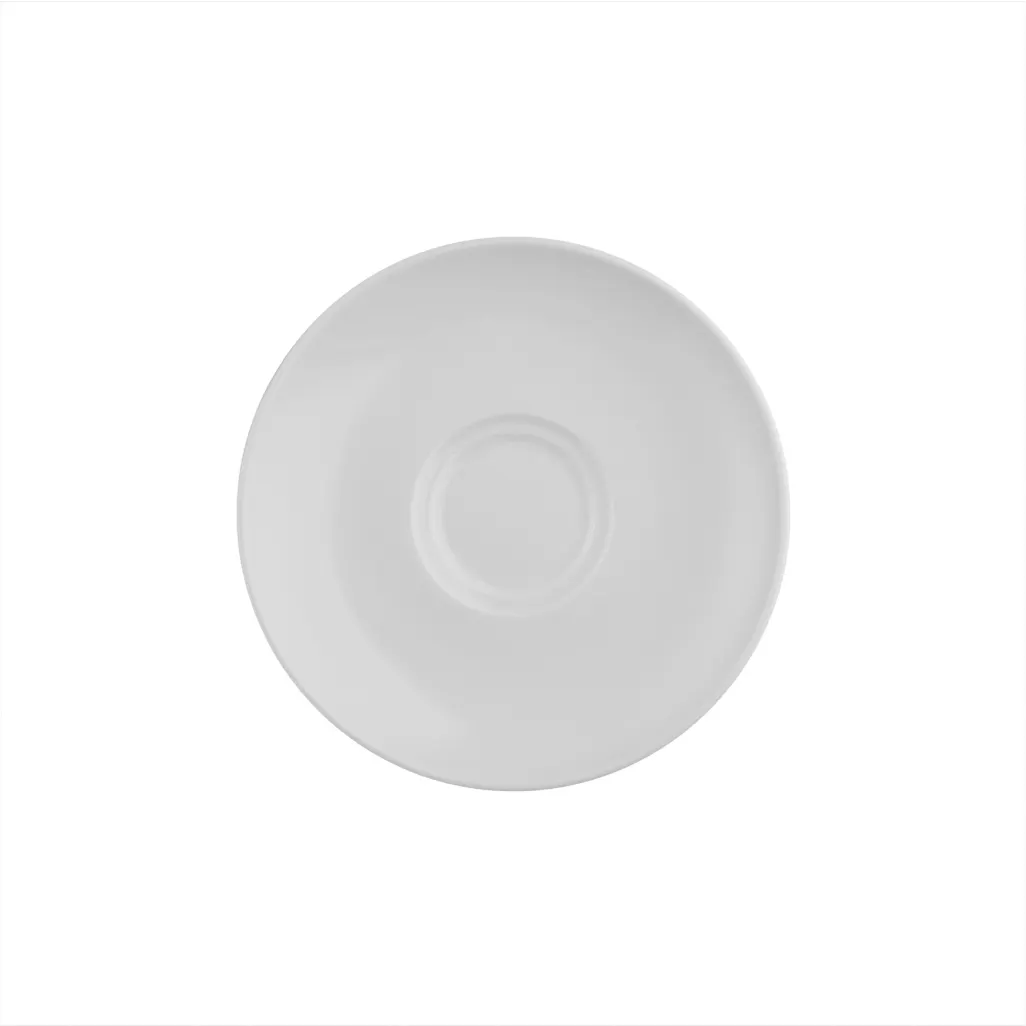 Ariane Porcelain AMKARN000014016 Mokka Saucer – Warm White, 6.5" to 6.99" Porcelain Round, 12/Case