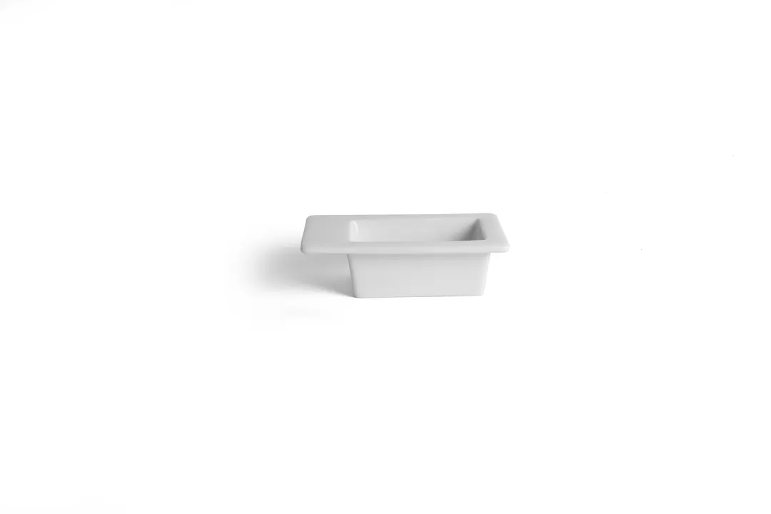 Ariane Porcelain AMNARN000101019 Deep Rectangle Bowl, 4 5/7" x 2 7/8", Ivory Porcelain - 18/Case