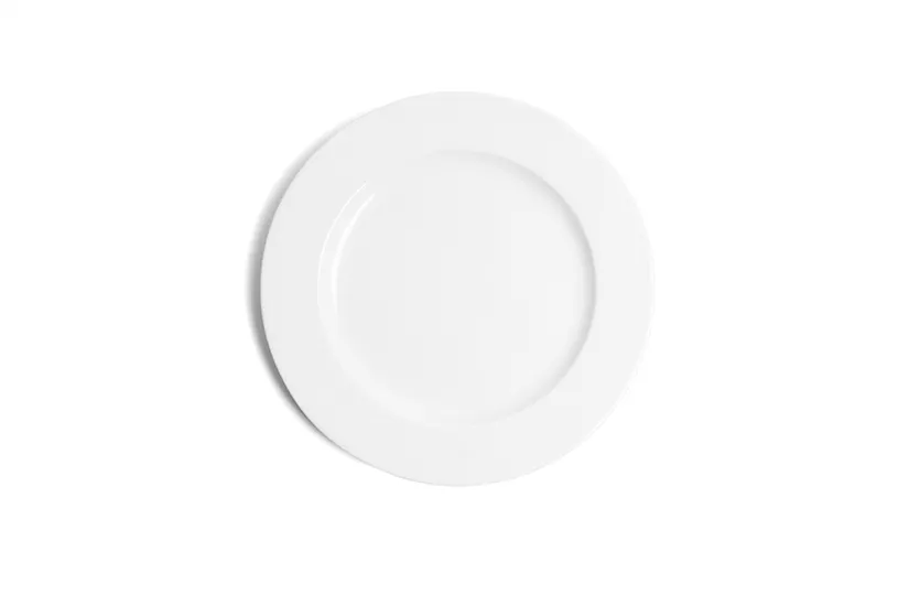 Ariane Porcelain APRARN120011021 China Plate, 8.250" Flat Round Ivory Eclipse Porcelain - 12/Case