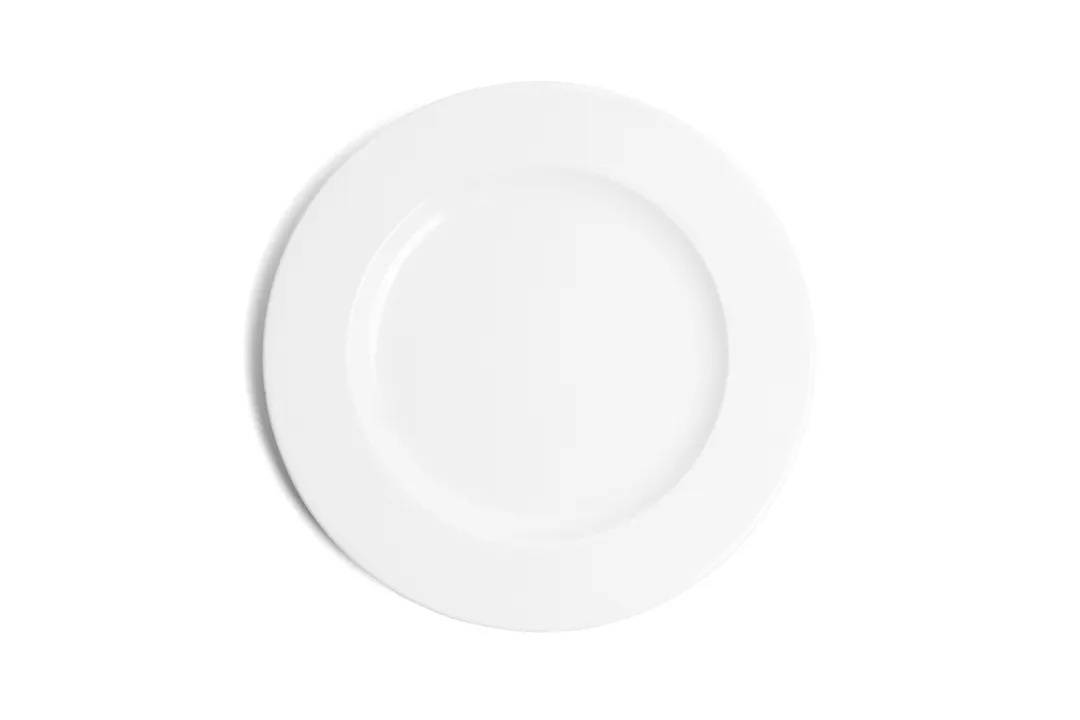 Ariane Porcelain APRARN120011027 - 12/Case Ivory Eclipse 10 5/8" Round Flat Edge Porcelain Plate