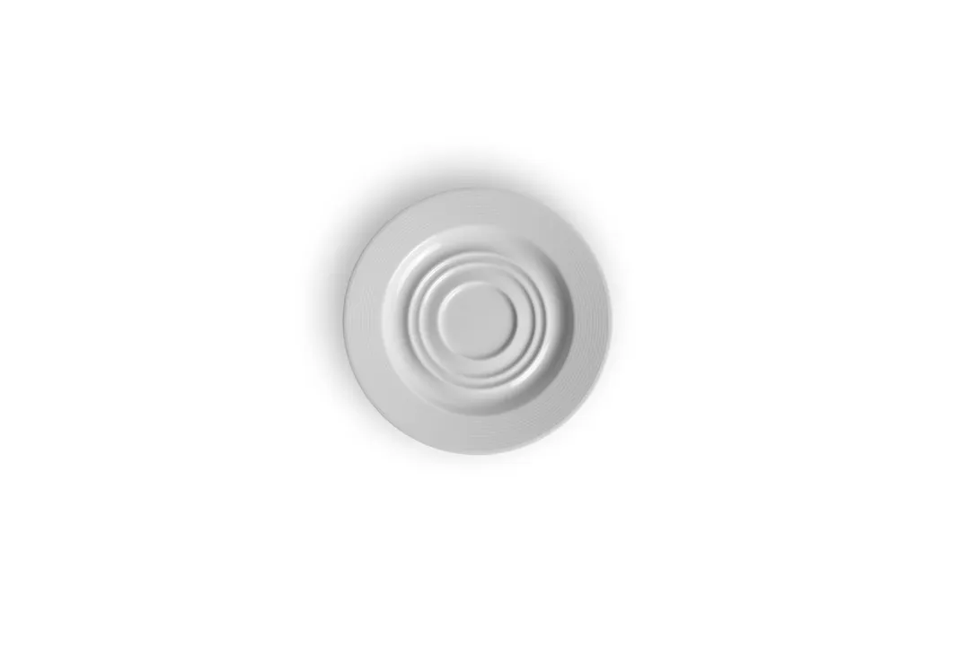 Ariane Porcelain APRARN121014013 5 1/8" Ivory Porcelain Round Saucer – 12/Case