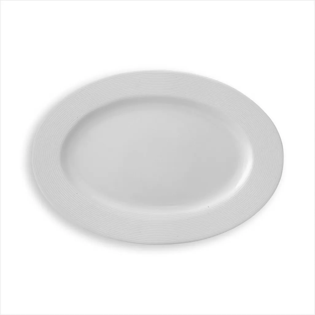 Ariane Porcelain APRARN121015028 - 12/Case Oval Ivory Porcelain Platter 11" 28cm, Dinnerware Tray