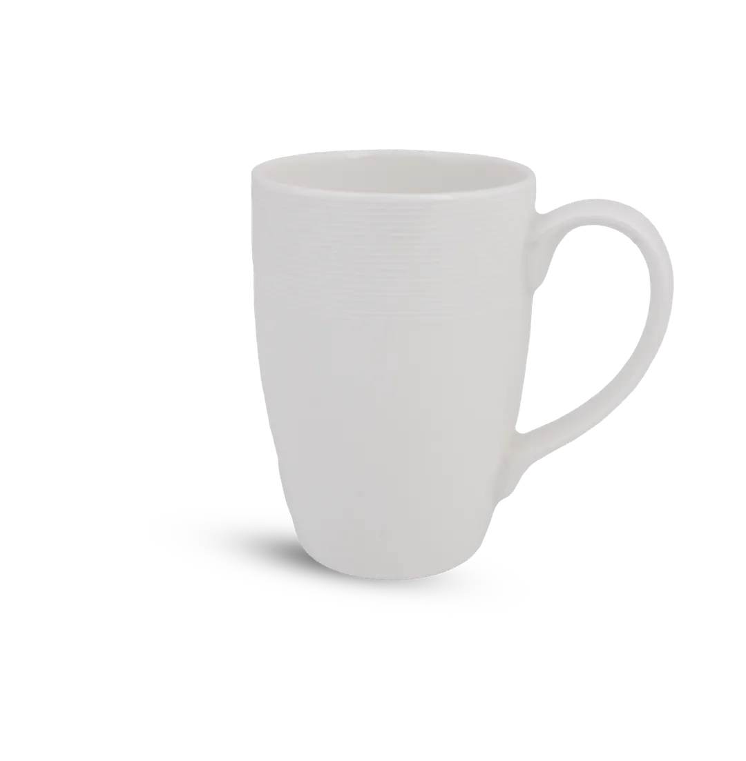 Ariane Porcelain APRARN121054030 10-11 oz Non-Stackable Ivory China Mug Set - 6/Case