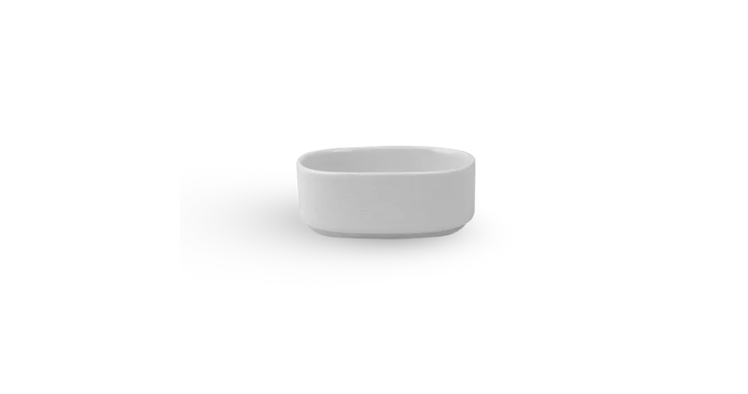 Ariane Porcelain APRARN121077002 Sugar Packet Holder, 4 1/3" Length, Ivory Orba Porcelain, 12/Case