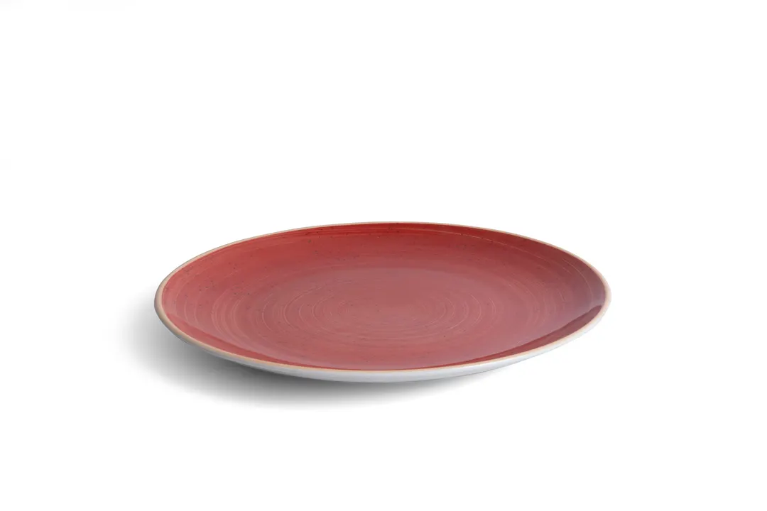 Ariane Porcelain APRARN204016030 Twister Red 11 4/5" China Plate Set - 6/Case
