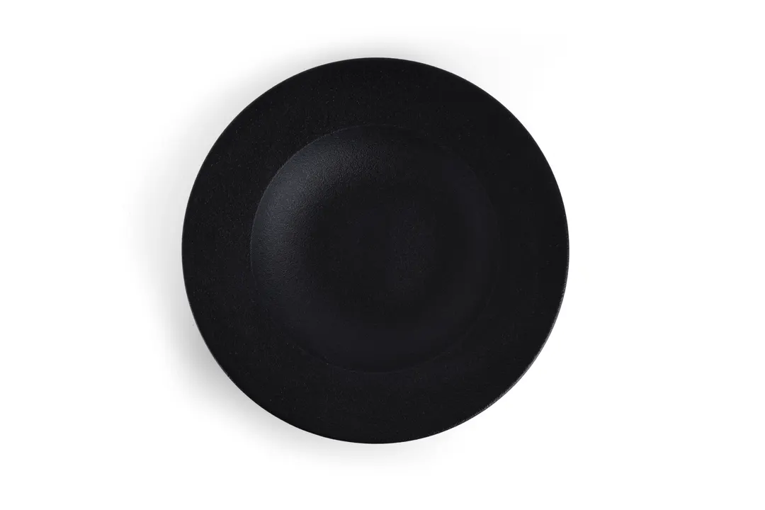 Ariane Porcelain APRARN259012030 Deep Rim China Plate, 11 13/16" Black Dazzle Porcelain – 6/Case