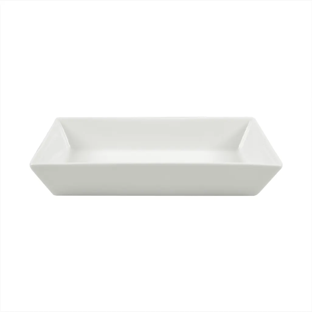 Ariane Porcelain ARRARN000022013 Rectangle Bowl, 5 1/8" x 2 5/9", Ivory Porcelain - 12/Case