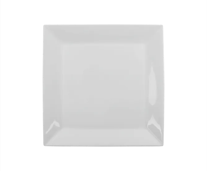 Ariane Porcelain ARSARN000011015 China Plate, Ivory, 6 1/9" x 6 1/9", Porcelain - 12/Case