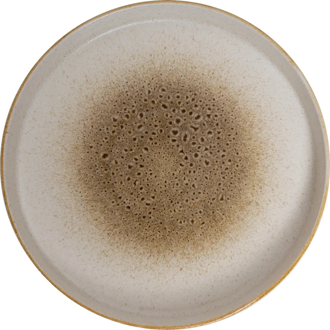 Ariane Porcelain ASEARND52A11015 China Plate, 6" Round, Inside Jaguar Color, Porcelain - 4/Case
