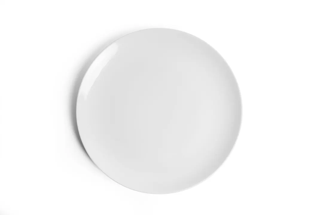 Ariane Porcelain AVCARN000011029 China Plate, 11 3/7" Round Rimless, Ivory Porcelain, 6/Case