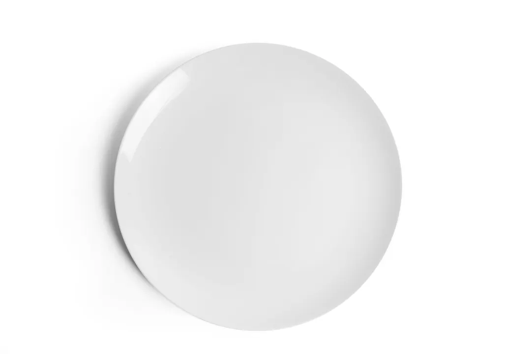Ariane Porcelain AVCARN000011031 12 1/5" Round Rimless Ivory Porcelain Plate Set – 6/Case