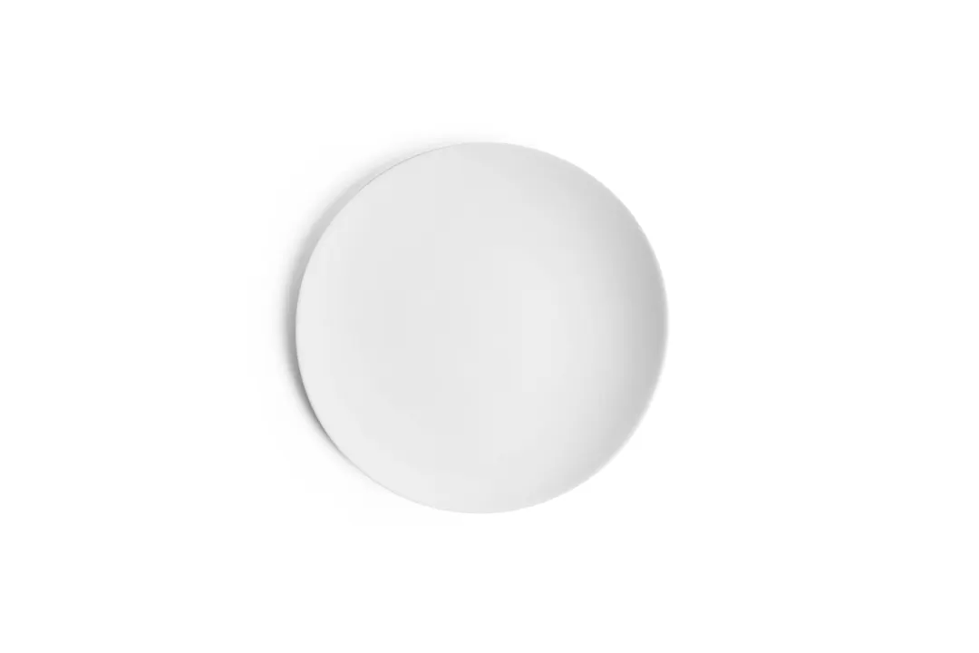 Ariane Porcelain AVCARN000111024 Vital Coupe Elevated Plate, 9-4/9" Round, Ivory Porcelain, 12/Case