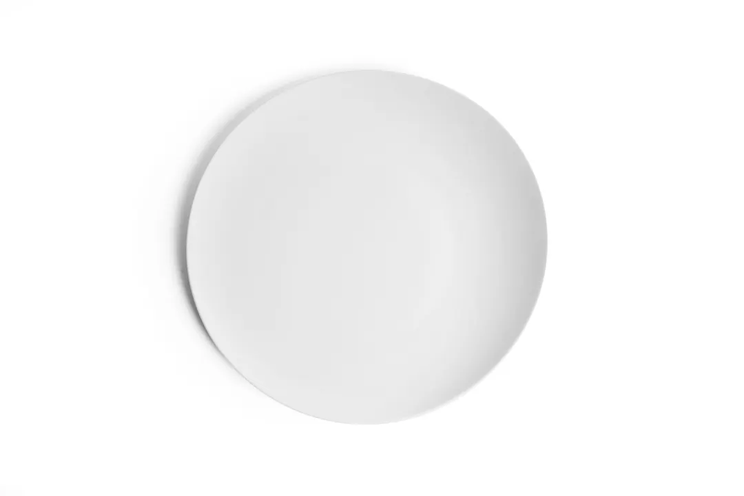 Ariane Porcelain AVCARN000111029 China Plate, 11 3/7" (29 Cm), Ivory, Porcelain, Coupe Rim - 6/Case