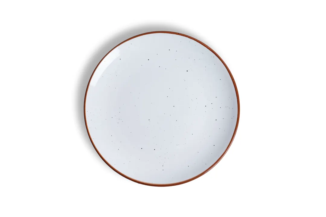 Ariane Porcelain AVCARN205011029 Round Rimless Plate, 11 3/7" (29 cm), Terra Arena, Porcelain, 6/Case