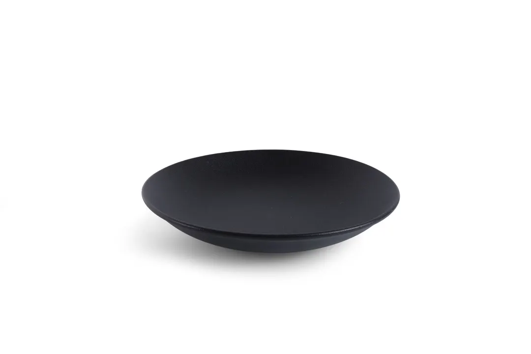 Ariane Porcelain AVCARN259012002 - 10 1/4" Round China Plate, Black Dazzle Porcelain, 6/Case
