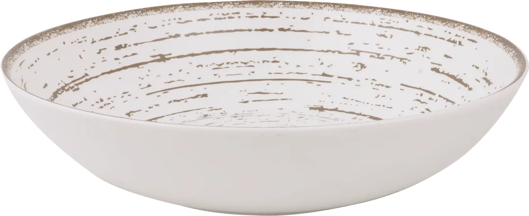 Ariane Porcelain AVCARN427012018 Deep Round Plate, 7" (18 Cm), Tornado White Matt Porcelain - 6/Case