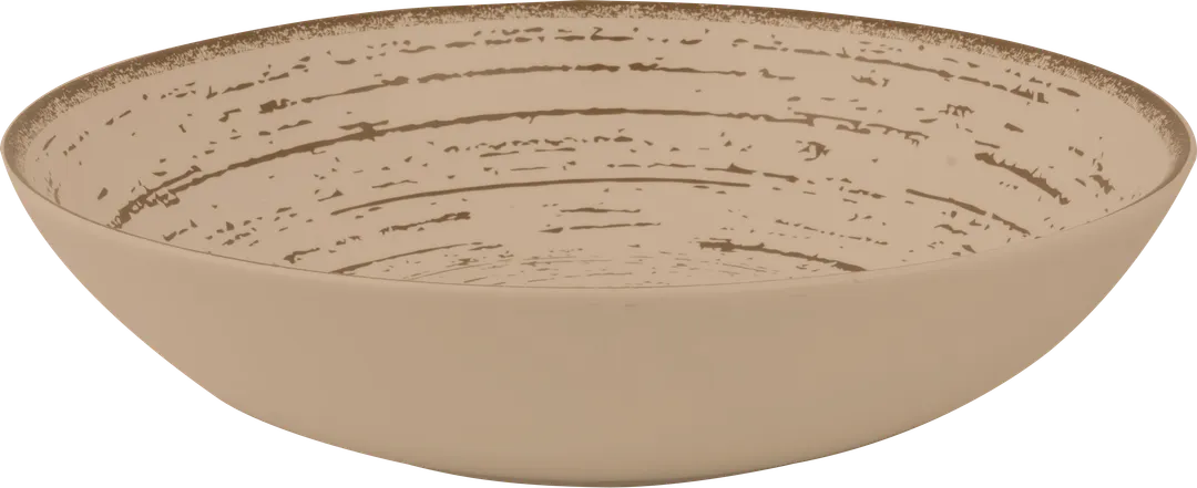 Ariane Porcelain AVCARN428012018 Round Deep Plate 7" (18 cm) Tornado Sand Dollar Porcelain - 6/Case
