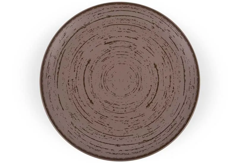 Ariane Porcelain AVCARN429011021 - 8-1/4" Round Rimless Plate, 21cm, Tornado Dessert Sage, 12/Case