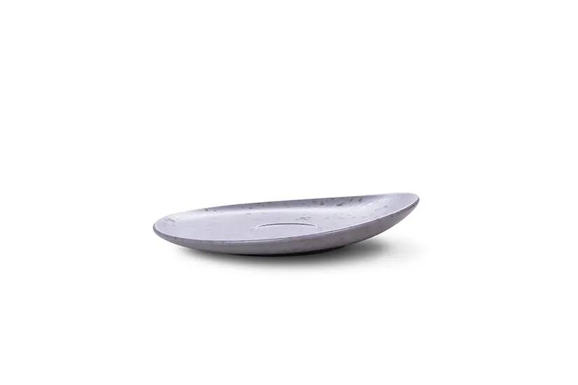 Ariane Porcelain AVCARNA68014016 China Saucer, 6 2/7" (16 cm) Oxide Fly Ash Round - 12/Case