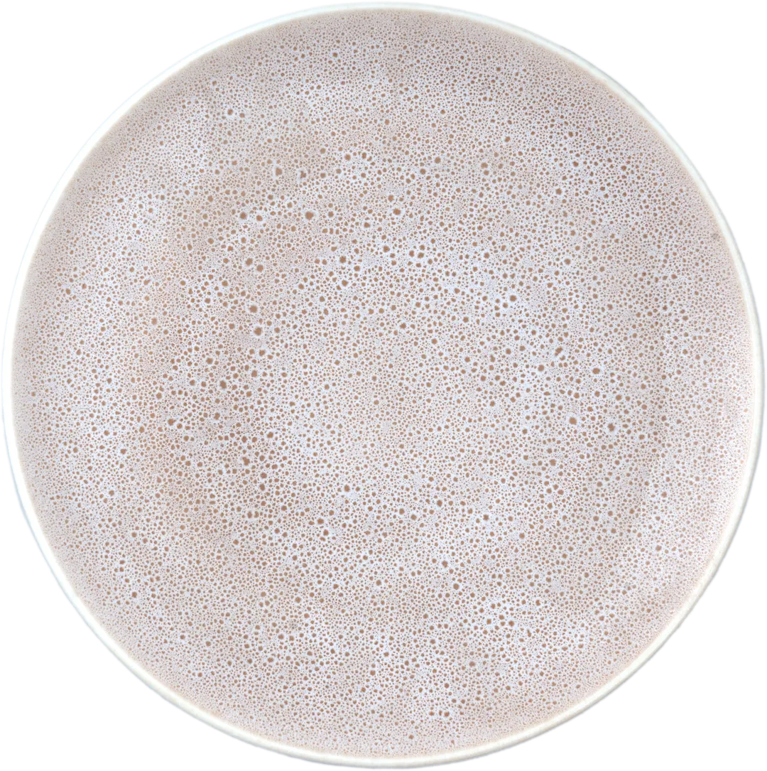 Ariane Porcelain AVCARNC65011029 Coupe Rimless Plate, 11 3/7" (29 cm) Milky White Porcelain - 6/Case