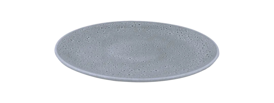Ariane Porcelain AVCARNC79011018 7" Round Rimless Porous Pistachio Plate – 12/Case