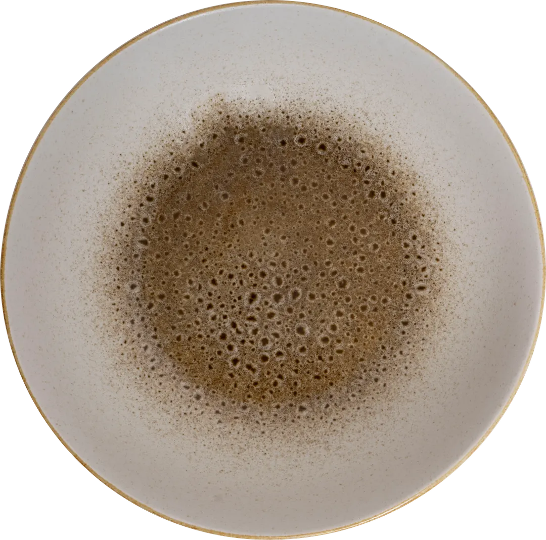 Ariane Porcelain AVCARND52012001 Round Deep Plate, 8-1/4" Inside Jaguar, Porcelain, 6/Case