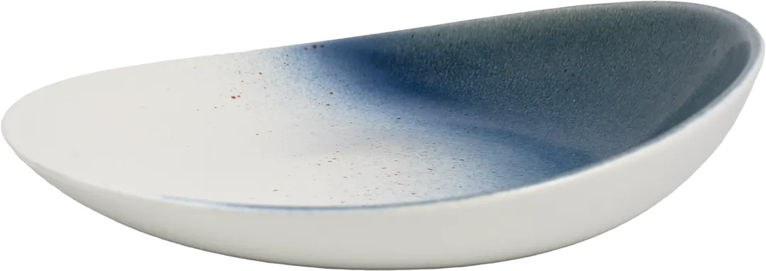 Ariane Porcelain AVCARND65012025 Deep Coupe Rim Plate 9.800" Lir Inside, White Outside, - 6/Case