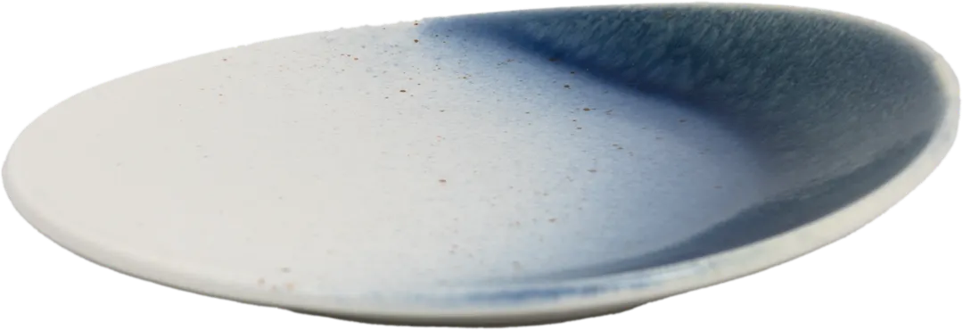 Ariane Porcelain AVCARND65111024 China Plate – Oval 9 4/9" Porcelain, White Matte, Coupe Rim 12/Case
